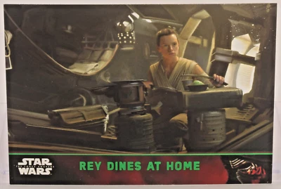 2015 Star Wars The Force Awakens Rey Dines At Home #74 Green - Image 1 of 2