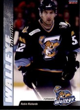 2010-11 Toledo Walleye #16 Robin Richards Winnipeg Manitoba Canada Hockey Card