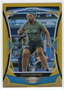 Justin Eboigbe 2024 Panini Certified Mirror Gold SP RC 16/25 San Diego Chargers - Picture 1 of 1