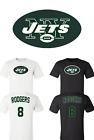 T-shirt joueur Aaron Rodgers New York Jets #8 jeunesse - adulte 6XL livraison rapide !!
