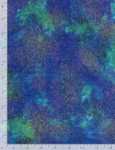 GOLD SHIMMER ISLAND Multi Metallic Timeless Durable Cotton Fabric 47" Bolt END - Picture 1 of 1