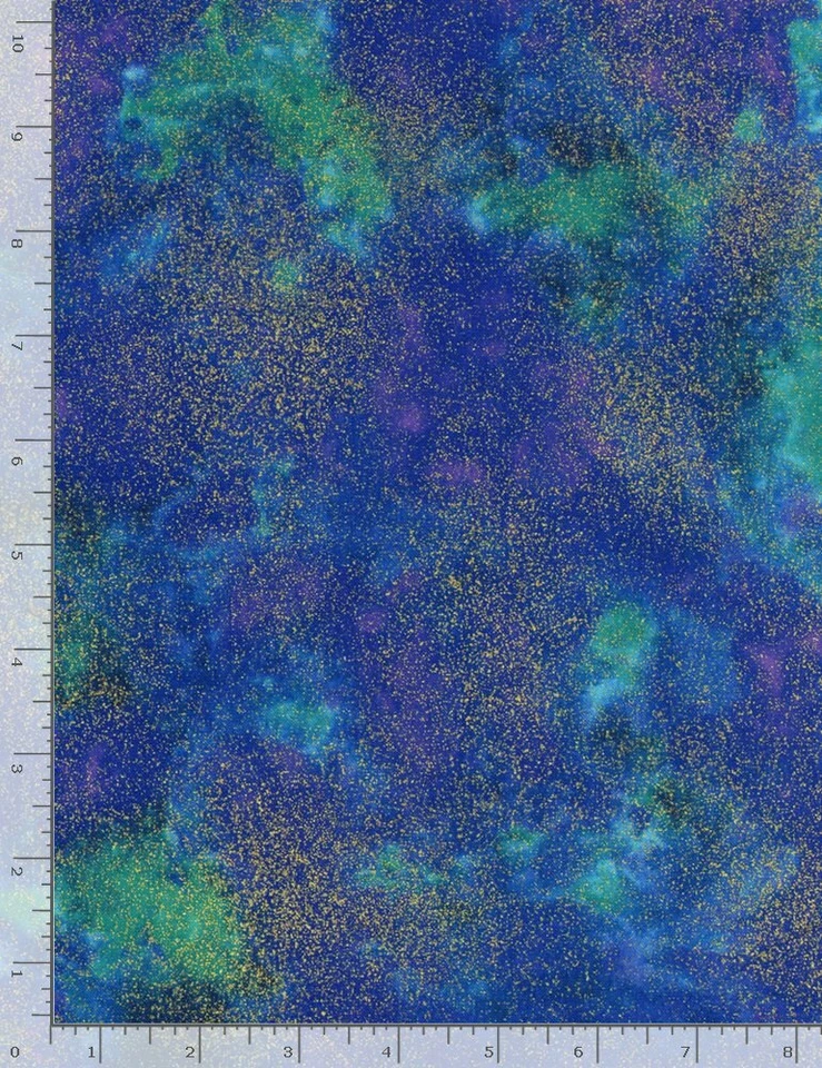 GOLD SHIMMER ISLAND Multi Metálico Atemporal Duradero Tela de Algodón 47" Perno FINAL Foto 1 de 1