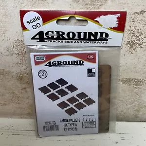 4 Ground Large Pallets #24741 (6x Type A 6x Type B) OO Gauge, MODEL RAILWAY - Picture 1 of 2