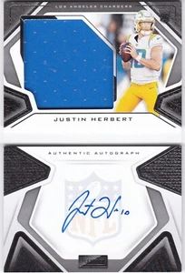 Justin Herbert Auto 2020 Panini Playbook Booklet RPA Rookie RC/149 Ladegeräte - Bild 1 von 2