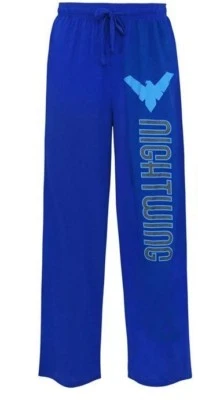 Pantalones de pijama de salón unisex Nightwing Batman de DC Comics nuevos con etiquetas XS-3XL Foto 1 de 2