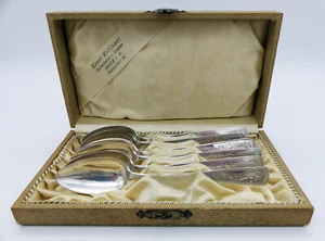 6 Antike Kaffeelöffel um 1890 in 685 Silber Meister:R*T - Bild 1 von 6