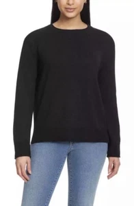 Ella Moss Women's Crew Neck Sweater - Cozy Knit - Black- X-LARGE- NWT - Picture 1 of 24