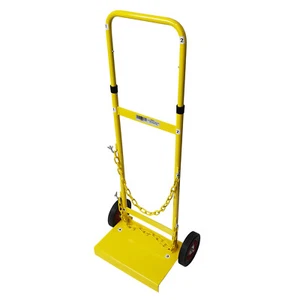 D Size Gas Cylinder Bottle Trolley Telescopic with Rubber Wheels - Picture 1 of 6
