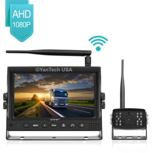 1080P Digital Wireless 7" Rear View Backup Camera Monitor RV Trailer Truck Bus - Bild 1 von 10