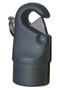 NAUTOS 91249 - EXTREMO DE POLO AUTOMÁTICO SPINNAKER - ANODIZADO DURO DE ALUMINIO - PARA POSTE DE 2 - Imagen 1 de 1