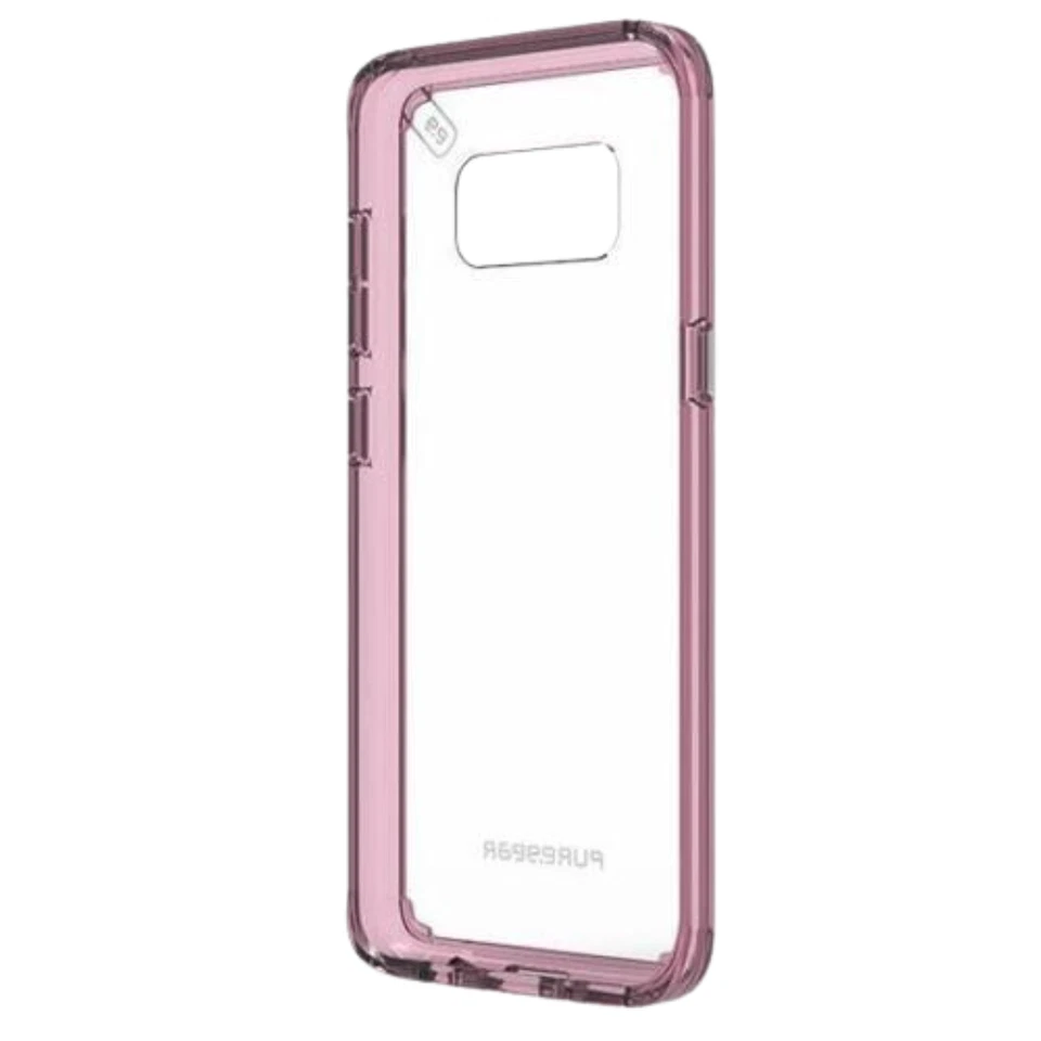 PureGear - Slim Shell Pro para Samsung Galaxy S8 - Transparente/Rosa (61756) Foto 1 de 1