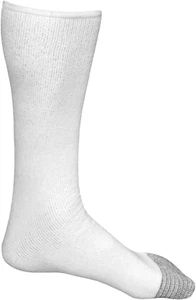 Fruit of the Loom Men'S 6 Pack over the Calf Tube Socks, White, Sock Size:10-13/ - Picture 1 of 12