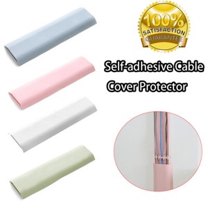 Hider on-wall TV Hide Cables Cable trunking Cover Fixed Holder Winder White Pink