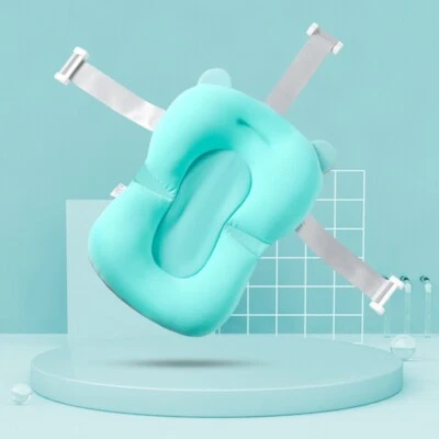 NUEVA Alfombra de baño suspendida para bebé Almohadilla de cojín de red Azul Rosa Blanco Antideslizante Fácil de usar Foto 1 de 4