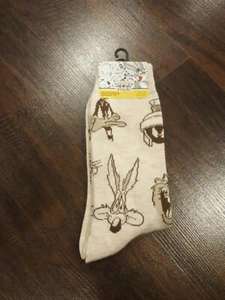 LOONEY TUNES Figuren Herren Crew Socken 1 Paar Gr. 6-12 beige multi NEU - Bild 1 von 6