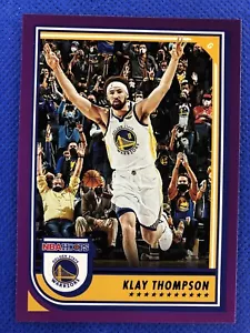 2022-23 #224 aros de baloncesto púrpura paralelo Klay Thompson Panini - Imagen 1 de 2