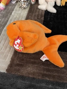 TY Beanie Babies Goldie Fish New With Tags - Picture 1 of 2