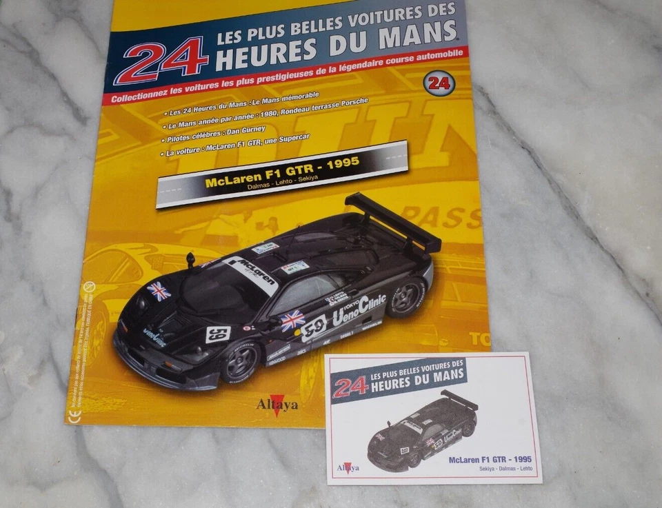 24 HEURES DU MANS LES PLUS BELLES VOITURES FASCICULE UNIQUEMENT n° 24 McLaren F1 - Photo 1/1