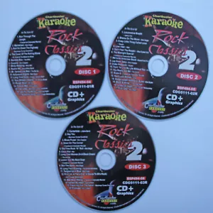 ROCK CLASSICS Chartbuster Vol-5111 KARAOKE 3 CD+G 50 SONGS new in WHITE SLEEVES - Picture 1 of 1