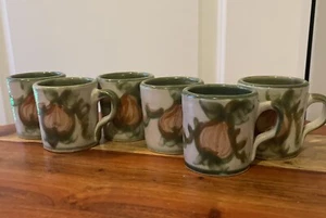 Louisville Stonewear Pottery John B Taylor Harvest Pear Small Mug 3”-set Of 6 - Picture 1 of 8