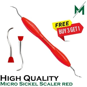 Micro Sickle Scaler – Tartar & Calculus Remover, Silicone Handle | Dental Tool P - Picture 1 of 4
