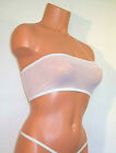 Ayja Designs blanc très pur tube en maille micro tube en spandex lingerie vêtements de soleil 
