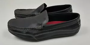 Mocassini da guida Tommy Hilfiger Dathan neri slip on casual/vestito FLAW-READ taglia 11 - Foto 1 di 8