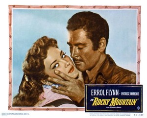 Rocky Mountain Us Lobby Card Patrice Wymore Errol Flynn 1950 Old Movie Photo