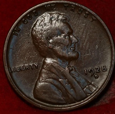 1928-D Denver Mint Copper Lincoln Wheat Cent - Image 1 of 2