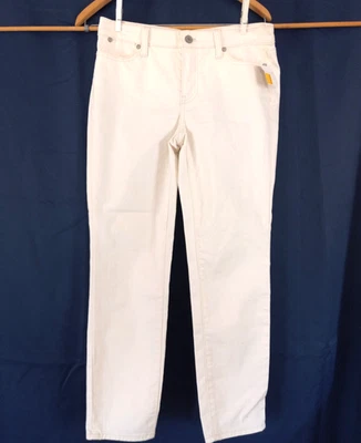 Talbots Flawless Slim Ankle Off White Jeans Size 4P NEW - Image 1 of 4