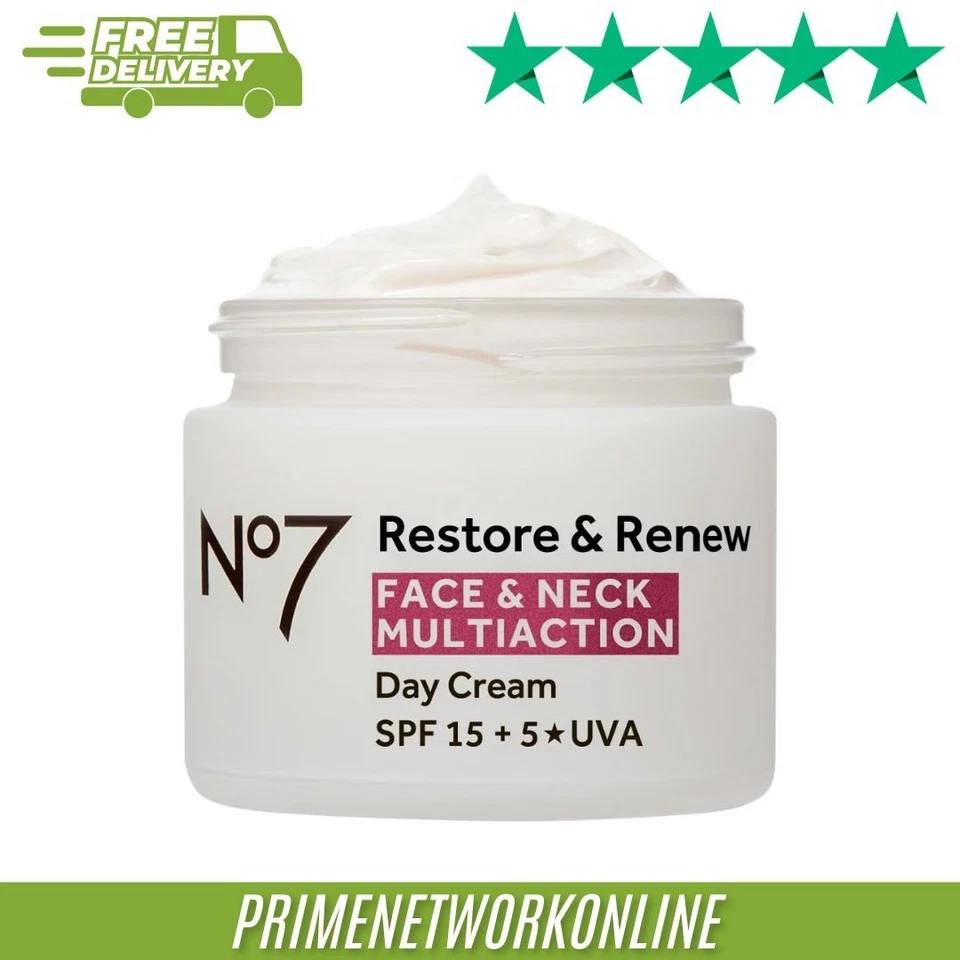 No7 Restore & Renew Multi Action Day Cream 50ml 100% ORIGINAL ⭐⭐⭐⭐⭐