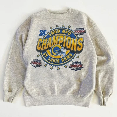 Sudadera cuello redondo St. Louis Rams Super Bowl Champions años 90 de colección RM0131 Foto 1 de 2