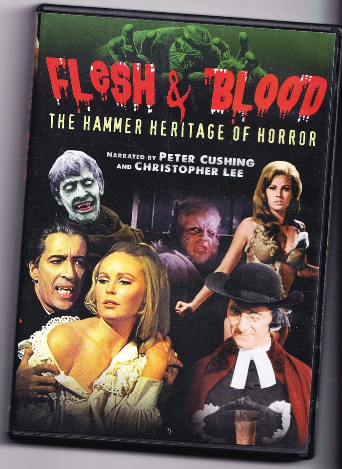 Flesh & Blood THE HAMMER HERITAGE OF HORROR Rare EXTENDED CUT DVD Peter Cushing - Image 1 of 1
