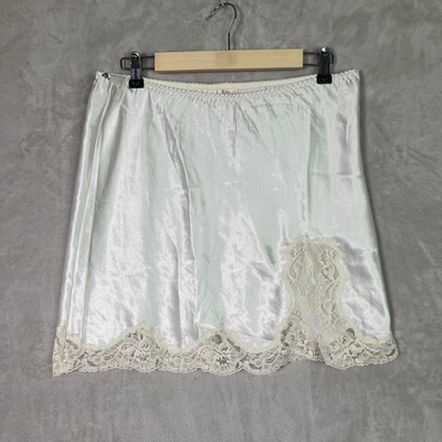 Vtg Gold Label Victoria’s Secret Satin Slip Lace Skirt Bloomers Sz Medium Y2K - Image 1 of 4