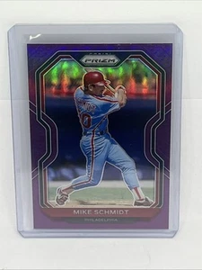 2021 Panini Prizm Mike Schmidt #124 Purple Prizm - Picture 1 of 2