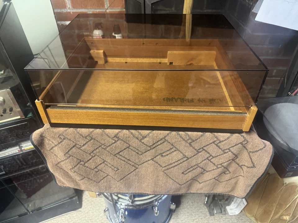 Thorens TD 125 TD125 ¡Cubierta antipolvo y zócalo original! Foto 1 de 3