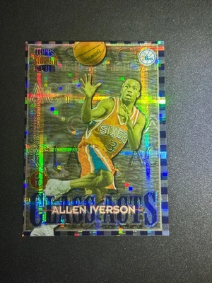 1996-97 Stadium Club Dikembe Mutombo Allen Iverson Class Atomic Refractor RC #10 Foto 1 de 4