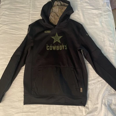 Nike Dallas Cowboys Hoodie Youth Large Black Salute to Service NFL Sideline Boys - Image 1 of 4