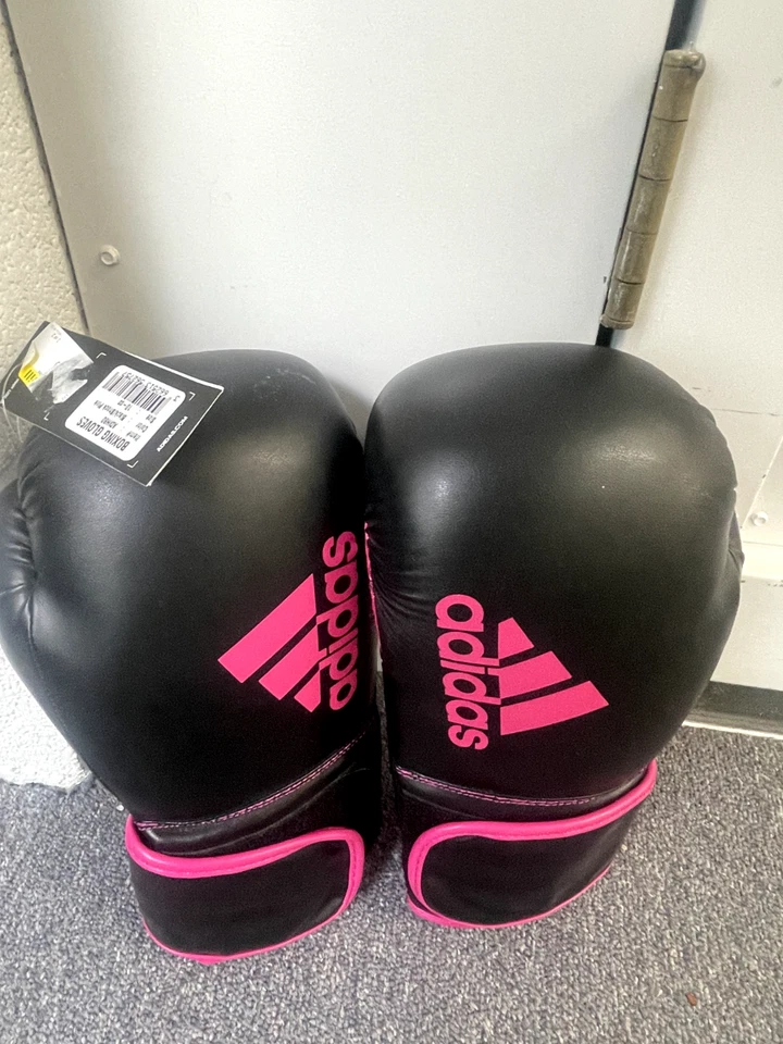 Guantes de Boxeo Adidas Híbridos 80 | Negro y Rosa | 10 OZ | Para Mujer | Boxeo - Nuevos con Etiquetas Foto 1 de 2