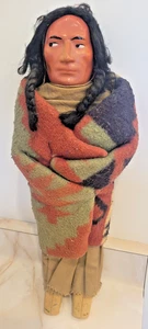 Vintage 14 Zoll Wooly Bully Chief Skookum Indianer Puppe - Bild 1 von 4