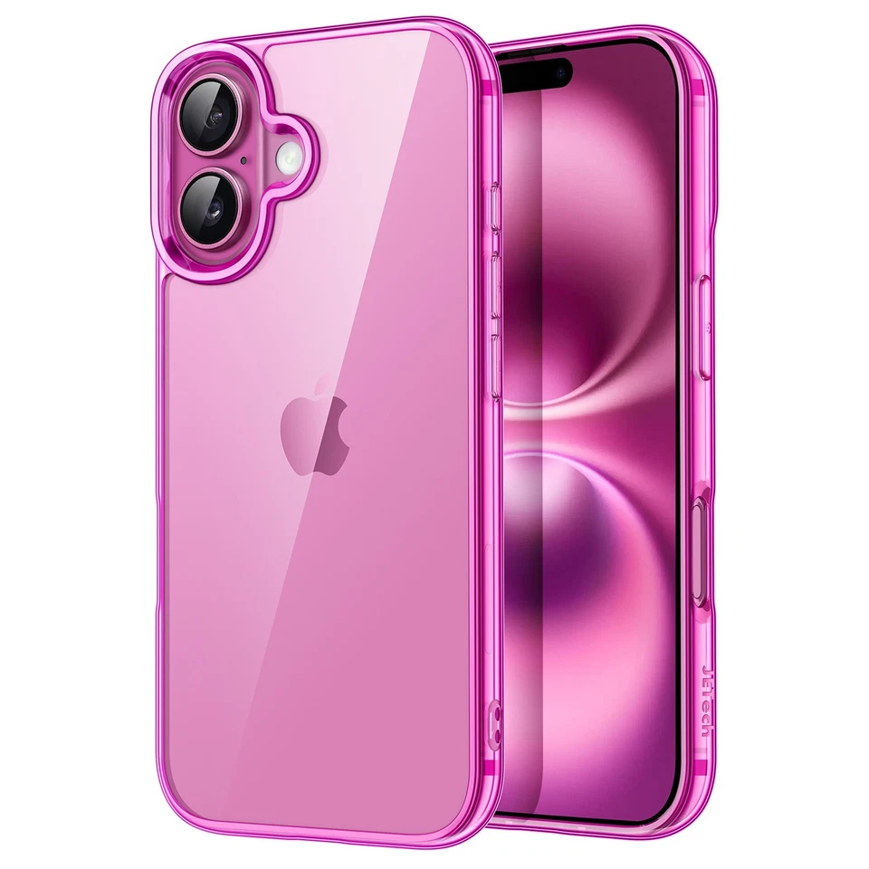 Capa para iPhone 16 6,1 polegadas, capa protetora à prova de choque, traseira transparente anti-riscos - Imagem 1 de 1