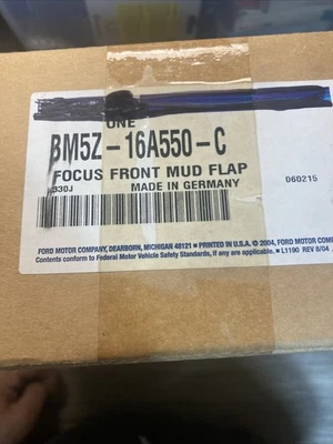 2012-2017 Ford Focus Black Molded Front Splash Guard Mud Flaps OEM BM5Z-16A550-C - Image 1 of 4