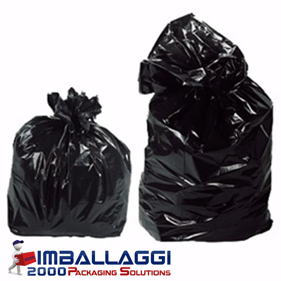 IMBALLAGGI 2000-SACCHI NERI CESTINO 50x70 CESTINO lt.30 PZ 100