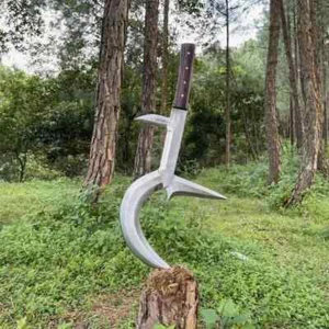 Handmade Carbon Steel Blade, Machete Sword | Hunting Sword BEST GIFT - Picture 1 of 8