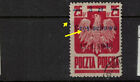POLAND FISCHER # 359. LIBERATION OF POLISH CITIES ERROR B 12 USED STAMP 1944