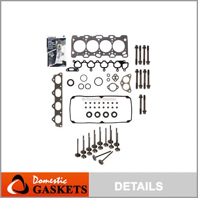 Head Gasket Set Intake Exhaust Valves Fit 97-99 Mitsubishi Montero Sport 4G64 - Image 1 of 4