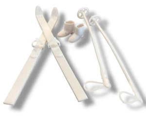 Bastones y botas de esquís Barbie vintage - años 60 70 - Imagen 1 de 4