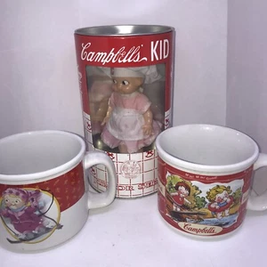 Campbell Doll Coin Bank Two Soup Cups. Vintage - Picture 1 of 4