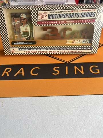 NEW! VINTAGE DALE EARNHARDT PINNACLE CARD AND WOODEN # 3 HANDMADE DISPLAY Cover