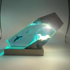 8Inches Seabed World Organism Resin Table Light Creative Art Decoration Lamp - Picture 1 of 5